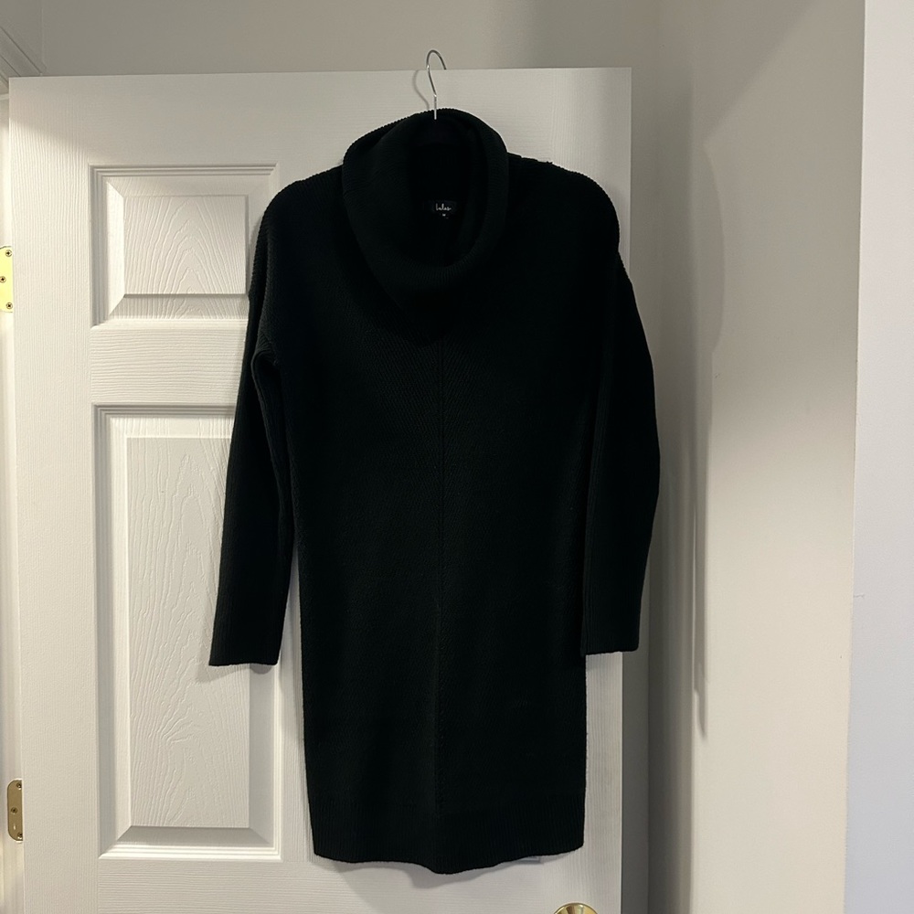 Black sweater dress